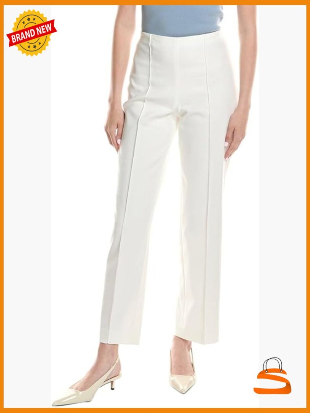High Rise Pull On Pintuck Trouser, Dry Clean Only, Work Pants